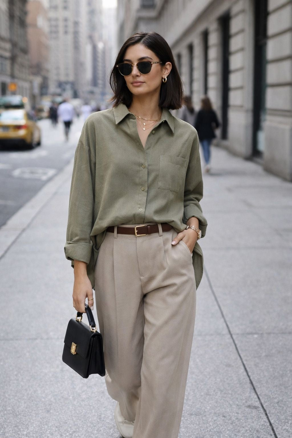 Camicia mochi verde militare