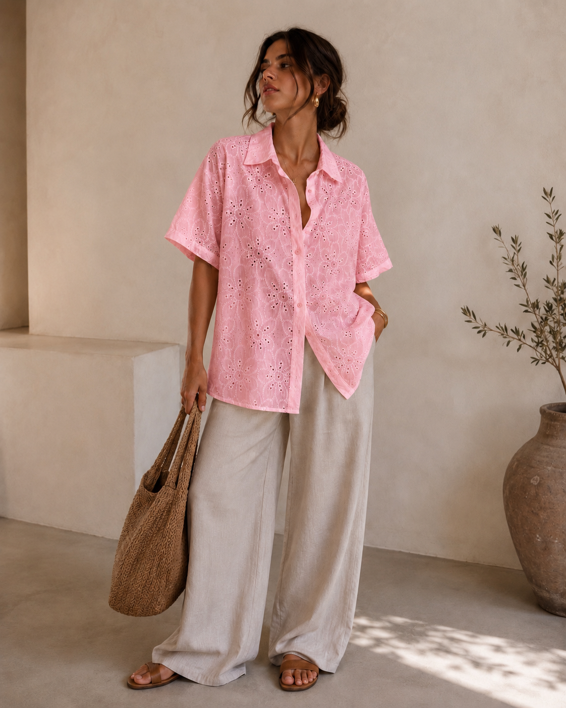Camicia Pizzo Sangallo