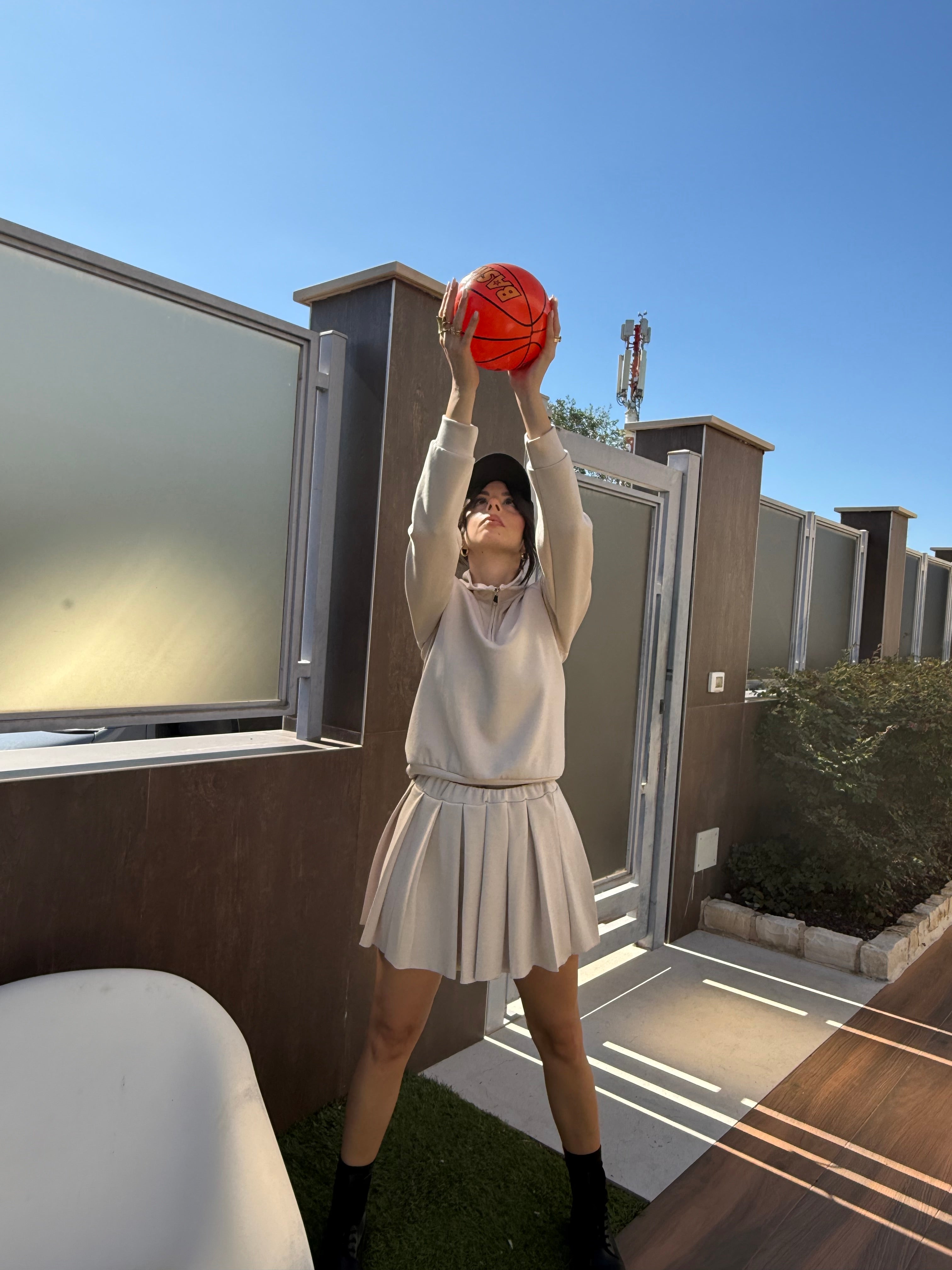 Coordinato cheerleader beige