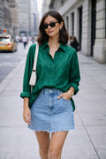Camicia Mochi verde bottiglia