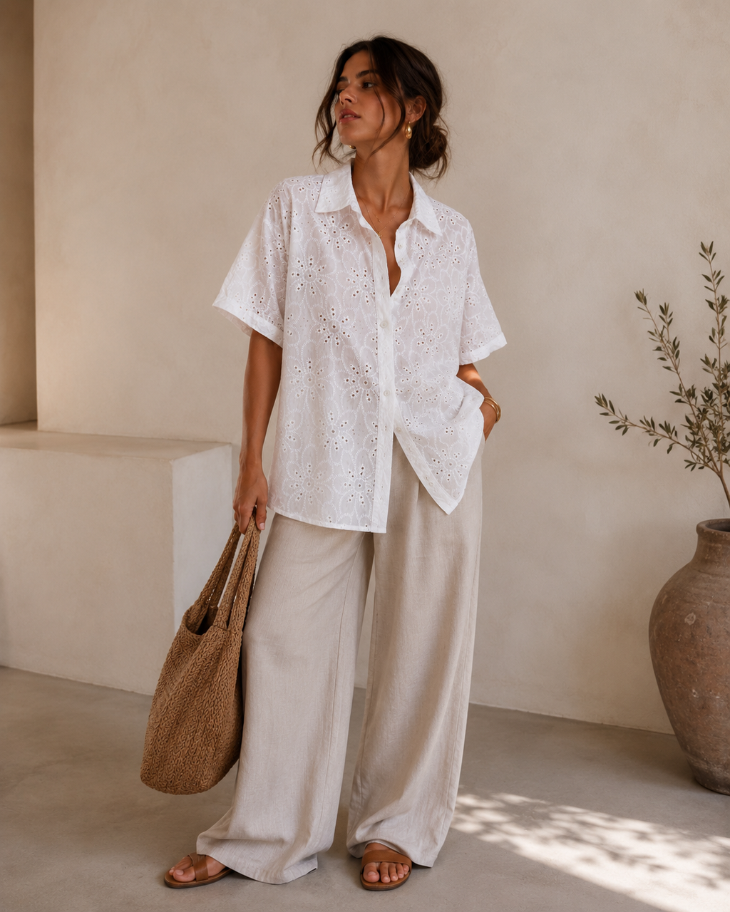 Camicia Pizzo Sangallo