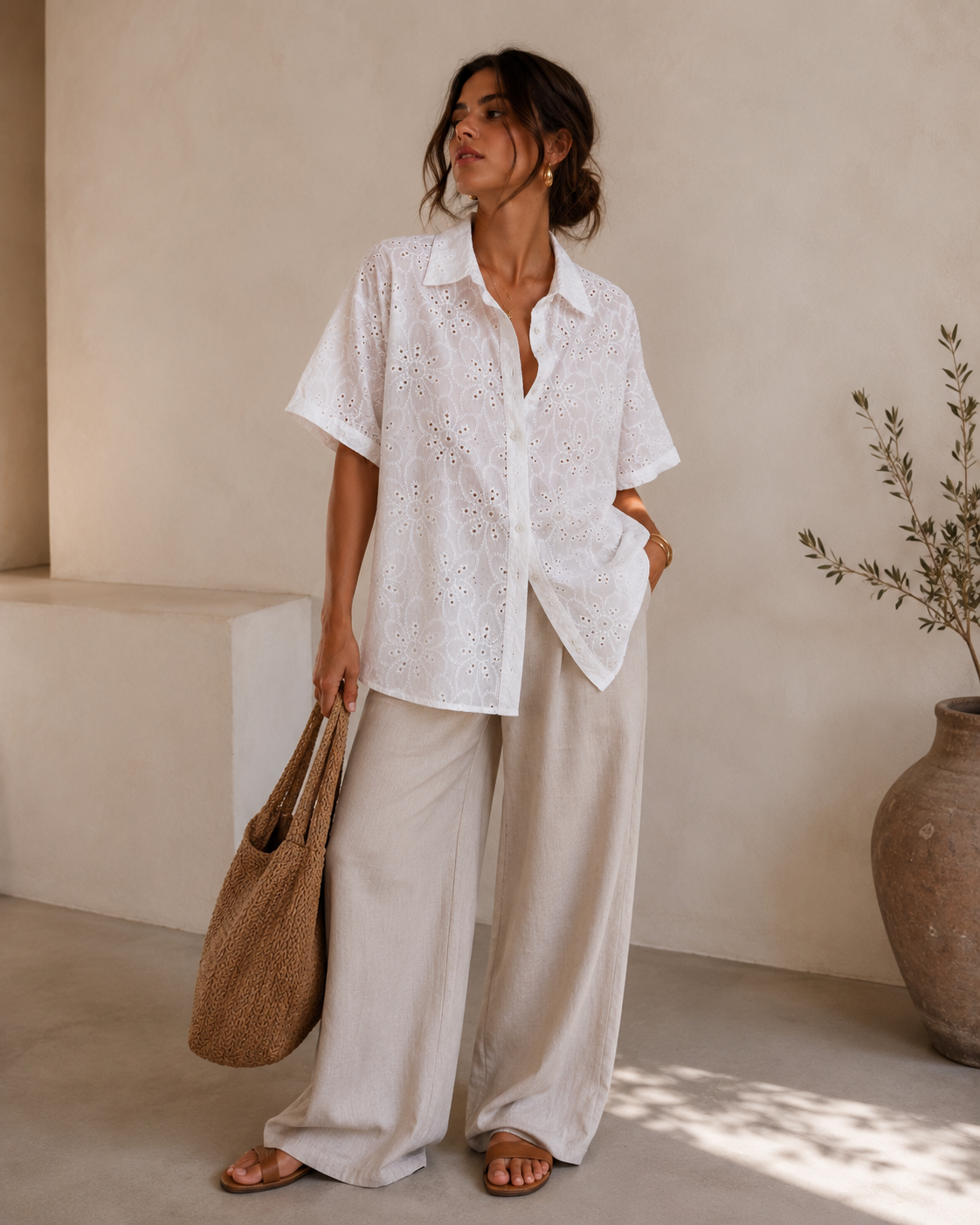 Camicia Pizzo Sangallo